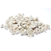 Raytech White Pyramid Tumbling Media – Precision Finishing for Vibratory Tumblers